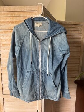 Rag& Bone - Light Wash denim Zip Hoodie - XS